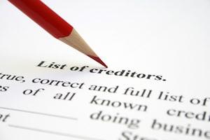 List of Creditors